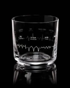 Cognitive Surplus Heartbeat Whiskey Glass - Scotch Glass | * Rocks Glasses | Medicine
