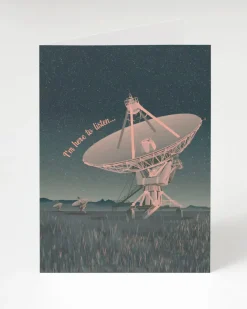 Cognitive Surplus Here to Listen Greeting Card - Sympathy Card | * Greeting Cards | Astronomy