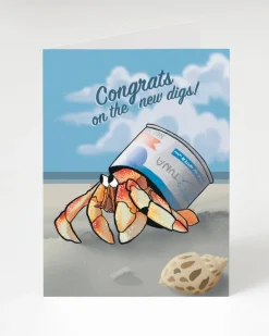 Cognitive Surplus Hermit Crab Housewarming Card | * Greeting Cards | Marine Biology