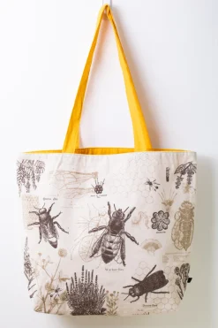 Cognitive Surplus Honey Bee Shoulder Tote Bag | Reversible Tote* Tote Bags | Entomology
