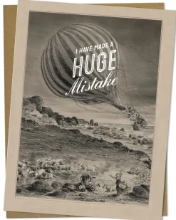Cognitive Surplus Huge Mistake Apology Card - I'm Sorry Humor Card | * Greeting Cards