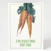 Cognitive Surplus I'm Rooting For You - Carrot Greeting Card | * Greeting Cards | Kitchen Science