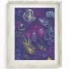Cognitive Surplus Jellyfish Scientific Illustration Museum Print* Wall Art | Marine Biology