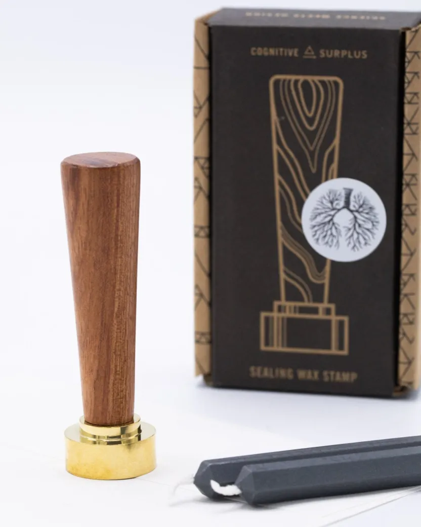 Cognitive Surplus Just Breathe: Lungs Wax Seal | * Wax Stamps | Medicine