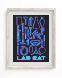 Cognitive Surplus Lab Rat Museum Print | Chemistry Gift* Wall Art | Microbiology