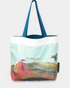 Cognitive Surplus Layers of Earth Tote Bag | Reversible Geology Tote* Tote Bags | Geology + Earth Science