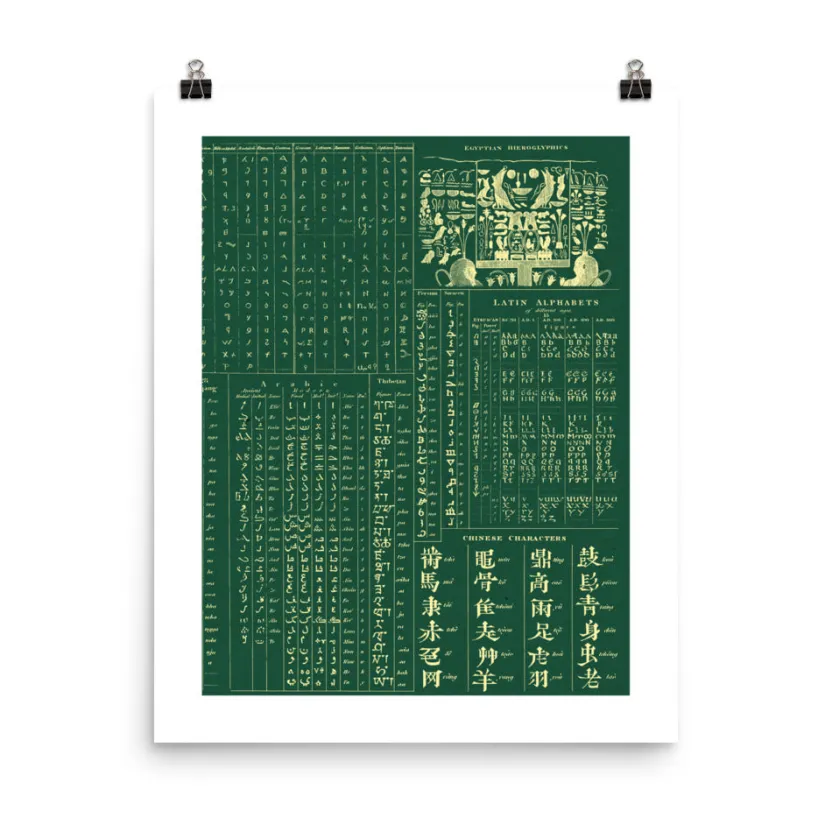 Cognitive Surplus Linguistics Poster Art Print* Wall Art
