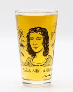 Cognitive Surplus Maria Sibylla Merian Pint Glass | Insect Mug* Beer Glasses | Entomology