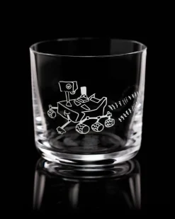 Cognitive Surplus Mars Rover Whiskey Glass - Scotch Glass | * Rocks Glasses | Astronomy
