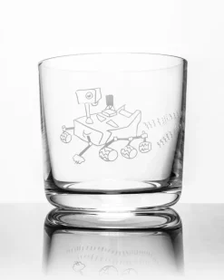 Cognitive Surplus Mars Rover Whiskey Glass - Scotch Glass | * Rocks Glasses | Astronomy
