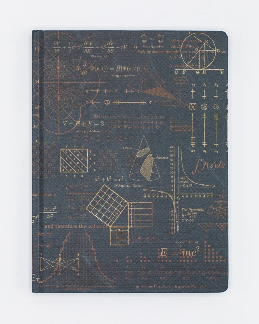 Cognitive Surplus Math Equations That Changed the World Notebook - Hardcover* The Hypothesis | Physics