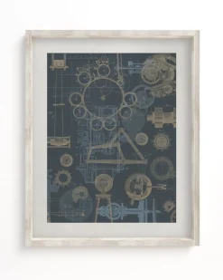 Cognitive Surplus Mechanical Engineering Scientific Illustration Museum Print* Wall Art | Physics