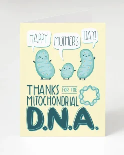 Cognitive Surplus Mitochondrial DNA Mother's Day Card | * Greeting Cards | Genetics