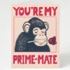 Cognitive Surplus Monkey Love Valentines Card - Primate Card | * Greeting Cards