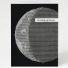 Cognitive Surplus Moon Card - Astronomy Stationery | * Greeting Cards | Astronomy