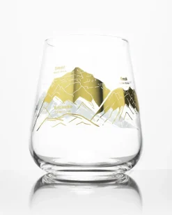 Cognitive Surplus Mountain Peaks of the World Wine Glass | * Wine Glasses | Geology + Earth Science