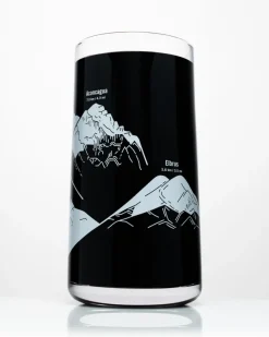Cognitive Surplus Mountain Peaks of the World Drinking Glass | * Drinking Glasses | Geology + Earth Science