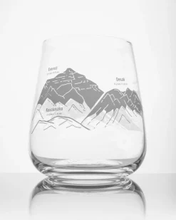 Cognitive Surplus Mountain Peaks of the World Wine Glass | * Wine Glasses | Geology + Earth Science