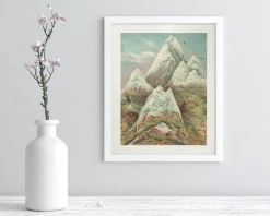 Cognitive Surplus Mountain Regions 2 Scientific Illustration Museum Print* Wall Art | Geology + Earth Science