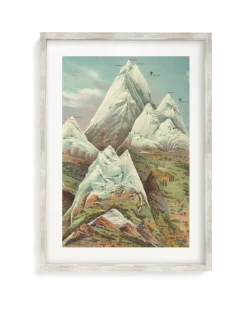 Cognitive Surplus Mountain Regions 2 Scientific Illustration Museum Print* Wall Art | Geology + Earth Science