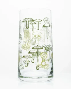 Cognitive Surplus Mushrooms Drinking Glass – Tumbler Glass | * Drinking Glasses | Botany