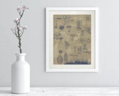 Cognitive Surplus Mushrooms Scientific Illustration Museum Print* Wall Art | Kitchen Science