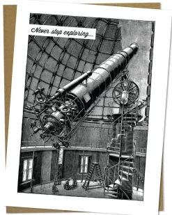 Cognitive Surplus Never Stop Exploring Card - Astronomy Greeting Card | * Greeting Cards | Astronomy