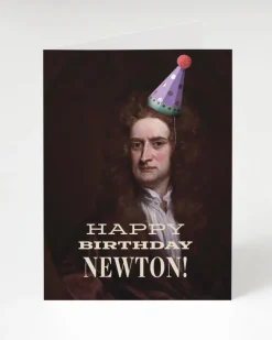 Cognitive Surplus Newton's Birthday - Science Holiday Card | * Greeting Cards | Astronomy