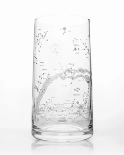 Cognitive Surplus Night Sky Drinking Glass - Star Chart Tumbler | * Drinking Glasses | Astronomy