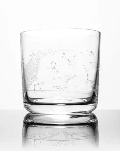 Cognitive Surplus Night Sky Star Chart Whiskey Glass - Scotch Glass | * Rocks Glasses | Astronomy