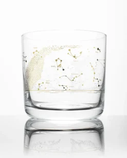 Cognitive Surplus Night Sky Star Chart Whiskey Glass - Scotch Glass | * Rocks Glasses | Astronomy