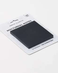 Cognitive Surplus Nocturnal Notes - Sticky Pad | * Black Paper Notebooks | Notepads