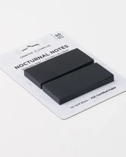 Cognitive Surplus Nocturnal Notes - Sticky Pad | * Black Paper Notebooks | Notepads