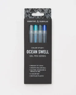 Cognitive Surplus Ocean Swell Gel Pens (Pack of 6)* Pens | Marine Biology