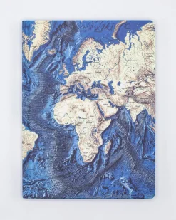 Cognitive Surplus Ocean Terrain Map Notebook | Dot Grid Journal* The Hypothesis | Marine Biology
