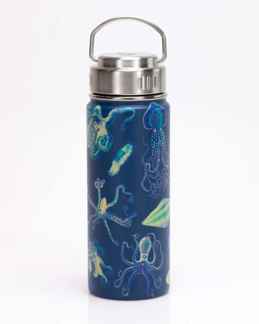 Cognitive Surplus Octopus & Squid Stainless Steel Travel Mug | * Travel Mugs | Water Bottles