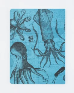 Cognitive Surplus Octopus Print Softcover Notebook | Recycled Notebook* The Experiment | Marine Biology