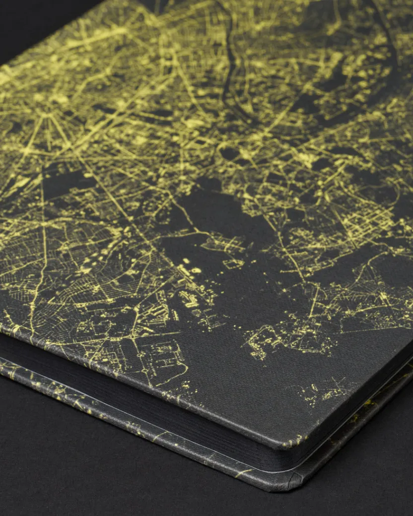 Cognitive Surplus Paris at Night Dark Matter Notebook* Black Paper Notebooks | The Dark Matter