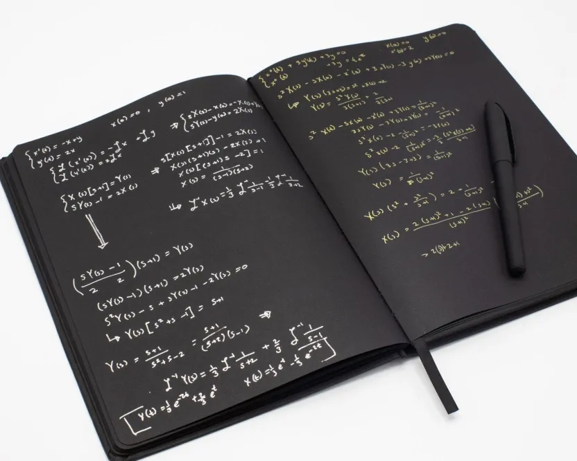 Cognitive Surplus Paris at Night Dark Matter Notebook* Black Paper Notebooks | The Dark Matter