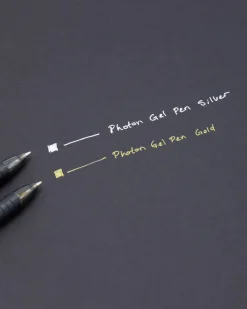 Cognitive Surplus Photon Metallic Gel Pen (Single)* Black Paper Notebooks | Pens