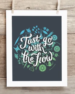Cognitive Surplus Plankton Go With the Flow Museum Print* Wall Art | Marine Biology