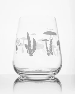 Cognitive Surplus Poisonous Mushrooms Wine Glass | * Wine Glasses | Botany