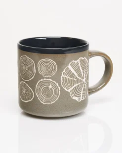 Cognitive Surplus Pressed Leaves Mug - Hand Carved | * Mugs | Botany