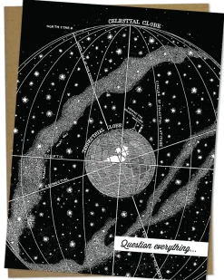 Cognitive Surplus Question Everything Card - Astronomy Stationery | * Greeting Cards | Astronomy