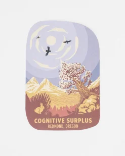 Cognitive Surplus Redmond Oregon Sticker* Stickers | Geology + Earth Science