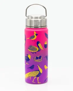 Cognitive Surplus Retro Birds 18 oz Stainless Steel Water Bottle / Travel Mug | * Travel Mugs | Water Bottles