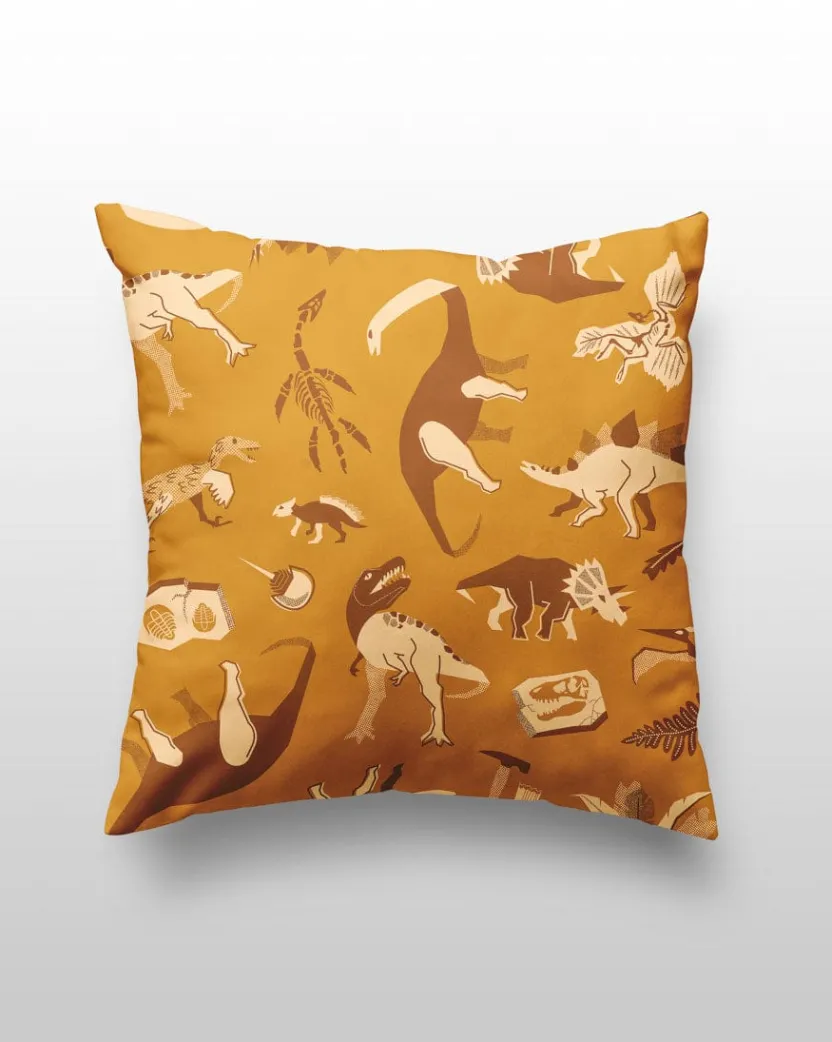 Cognitive Surplus Retro Dinosaur Pillow Cover* Pillow Covers | Paleontology