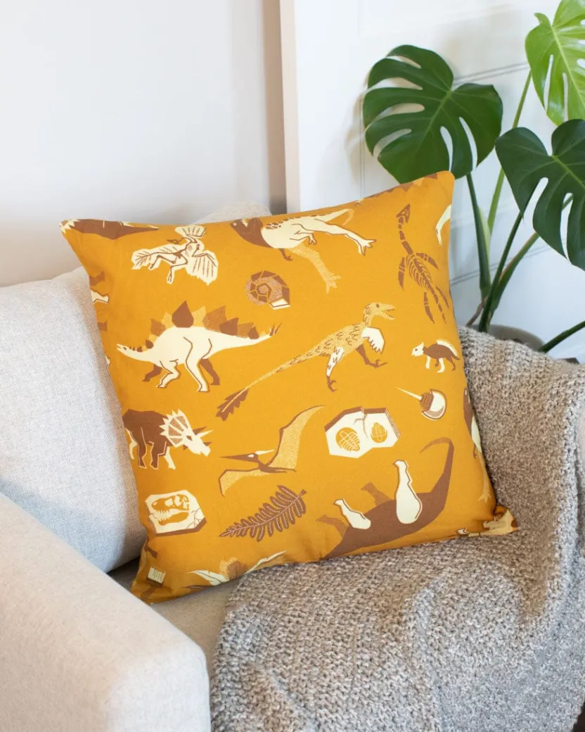 Cognitive Surplus Retro Dinosaur Pillow Cover* Pillow Covers | Paleontology