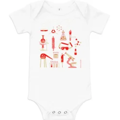 Cognitive Surplus Retro Lab Baby Bodysuit* Baby Bodysuits | Microbiology