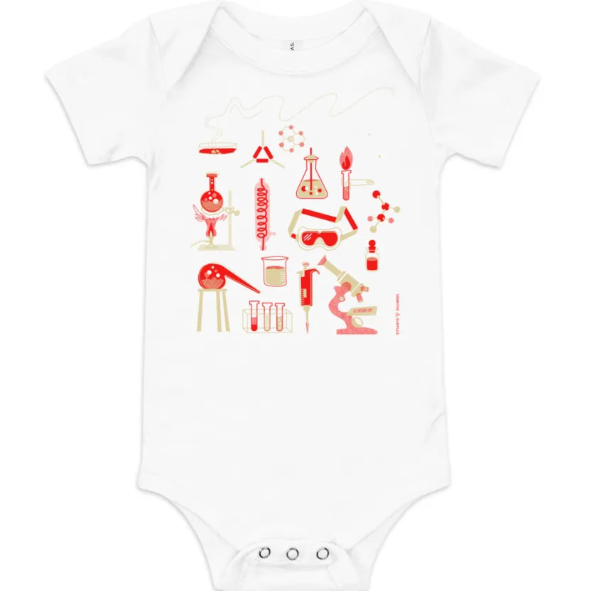 Cognitive Surplus Retro Lab Baby Bodysuit* Baby Bodysuits | Microbiology